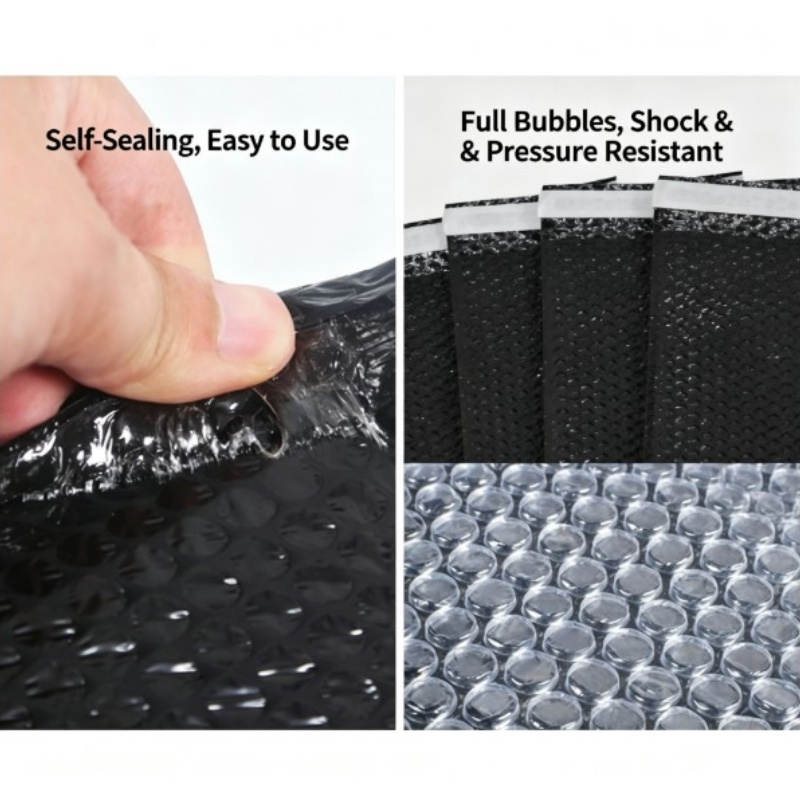100pcs Black Self-Adhesive Bag - đánh giá và giá Food Storage Bag