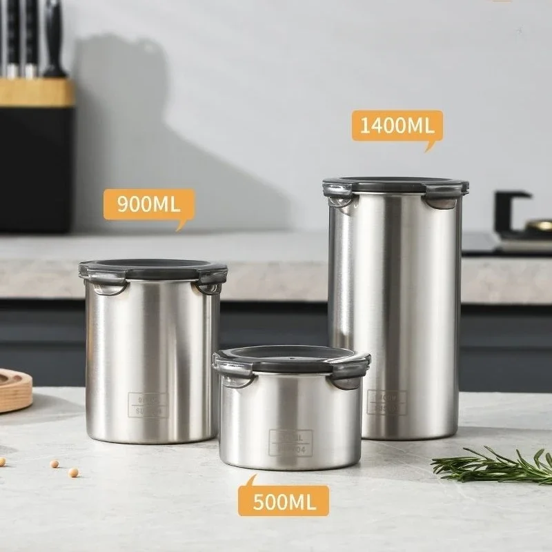 304 Stainless Airtight Contain - đánh giá và giá Food Storage With Dividers