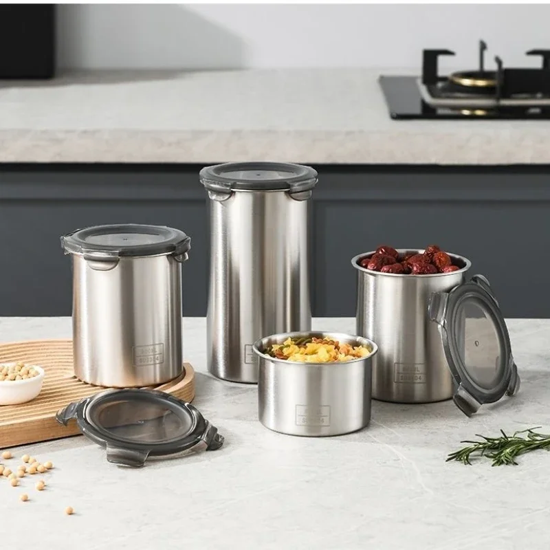 304 Stainless Airtight Contain - đánh giá và giá Food Storage With Dividers