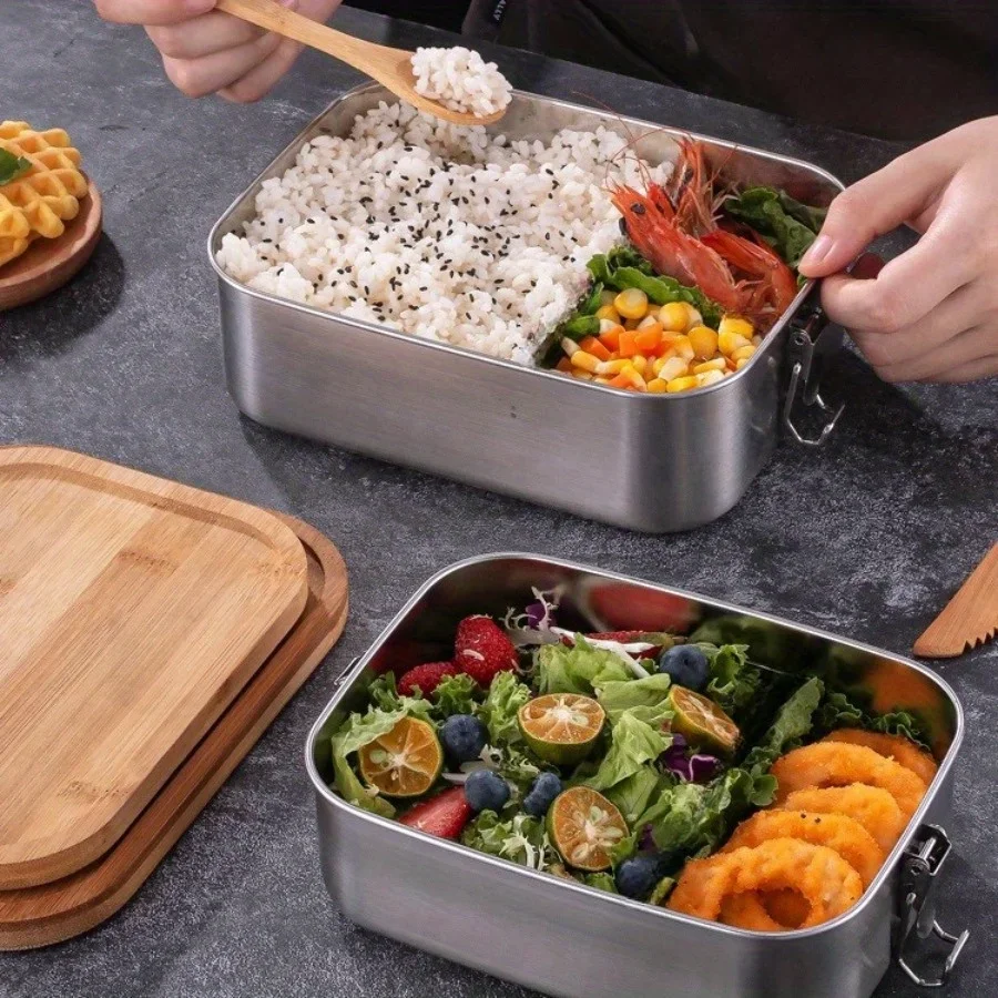 New 304 Stainless Steel Bamboo - đánh giá và giá Food Storage Meals