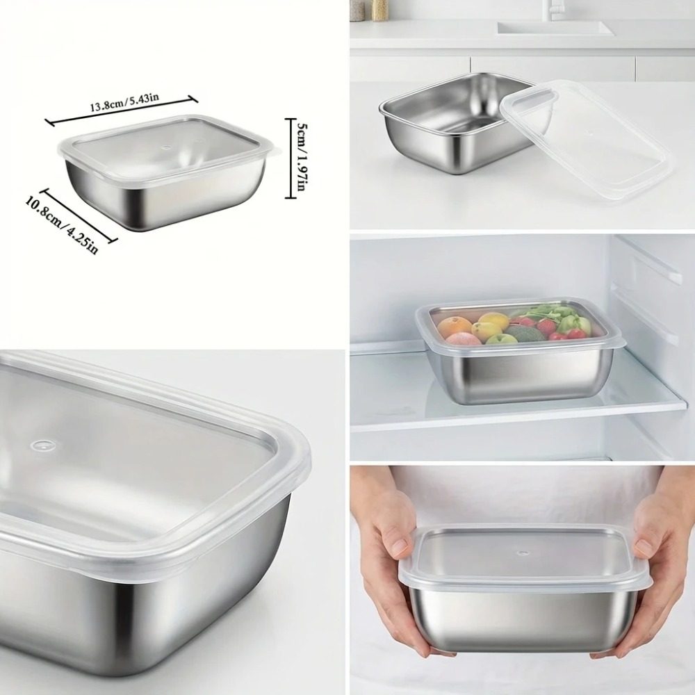 6PCS Stainless Steel Food Stor - đánh giá và giá Food Storage Meals