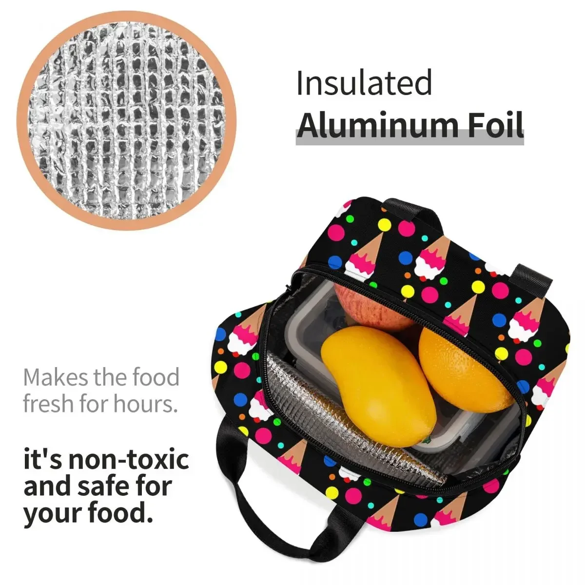 Colorful Portable Lunch Bag Ic - đánh giá và giá Food Storage Bag
