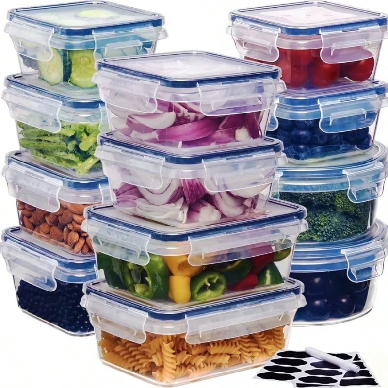 12 Piece Food Storage Containe - đánh giá và giá Food Storage Labels