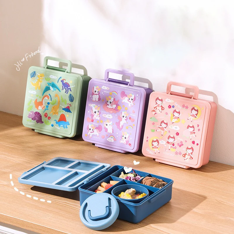 Lunch Box Cartoon Fruit Salad  - đánh giá và giá Food Storage Oven Safe