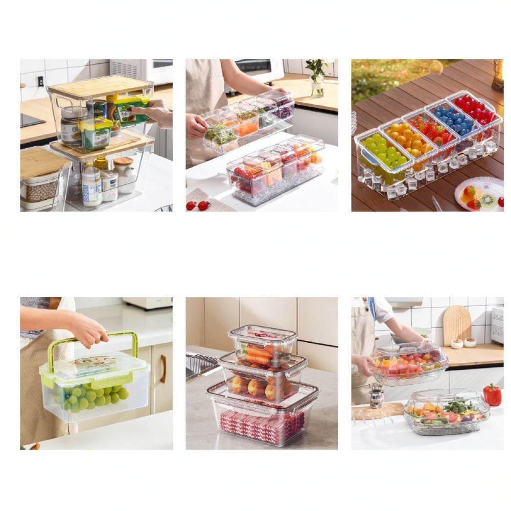 Portable Divided Salad Contain - đánh giá và giá Food Storage With Dividers