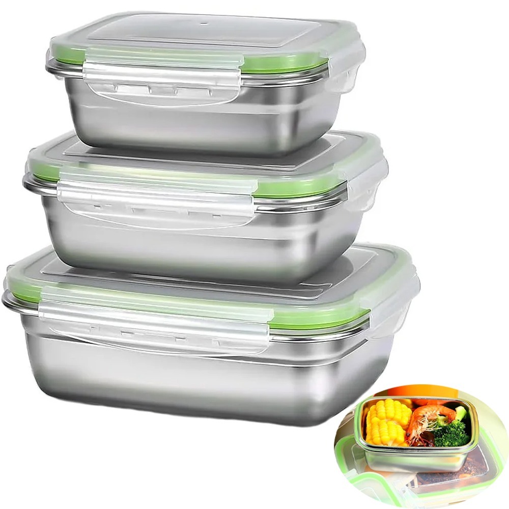 1/3 Piece Food Storage Contain - đánh giá và giá Food Storage Oven Safe