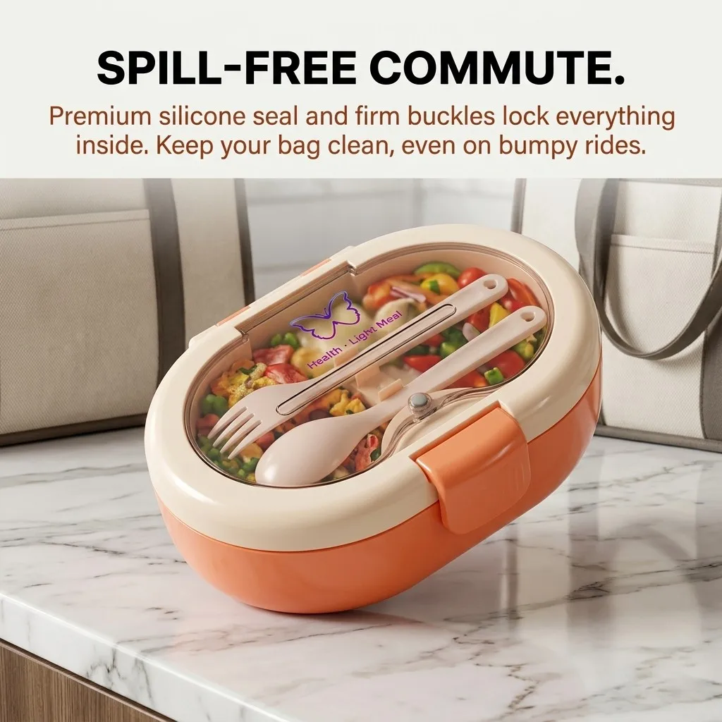 Plastic Bento Lunch Box with C - đánh giá và giá Food Storage With Dividers